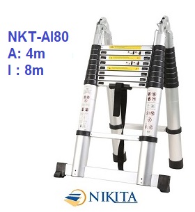 Thang Nhôm Rút Đôi Nikita AI80 - 8m